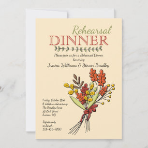 Invitación de Ramo de Otoño