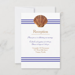 Invitación de recepción - Concha náutica