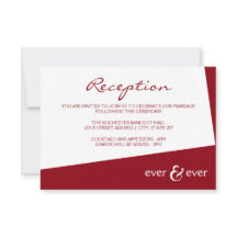 Invitación de recepción de ángulo Ever & Ever Borg