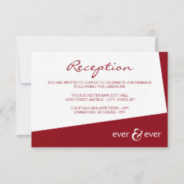 Invitación de recepción de ángulo Ever & Ever Borg