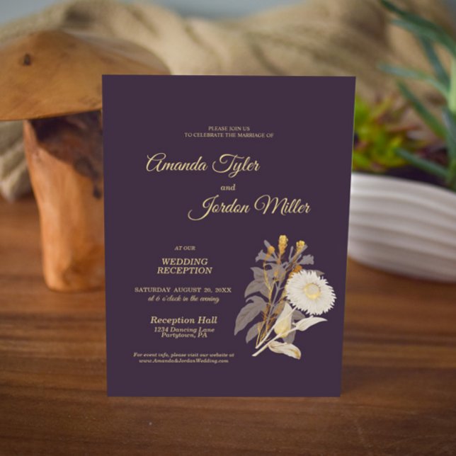 Invitación de recepción de boda antigua de margari (Subido por el creador)
