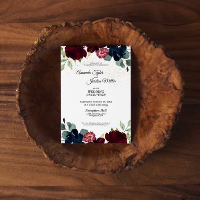 Invitación de recepción de boda de celebración de  (Subido por el creador)