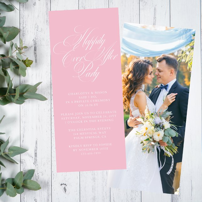 Invitación de recepción de boda Felices para siemp (Subido por el creador)