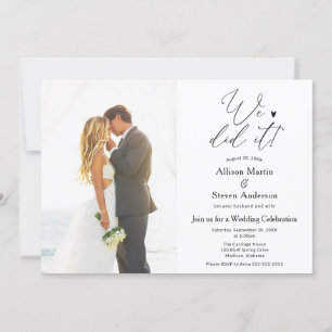 Invitación de recepción de boda 'Lo logramos'