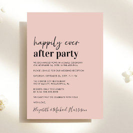 Invitación de recepción de boda minimalista modern