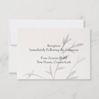 Invitación de recepción de boda moderna inspirada 