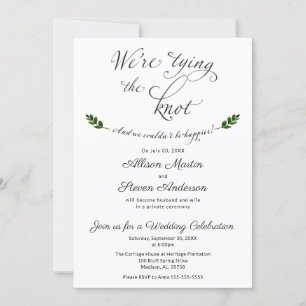 Invitación de recepción de boda Nos estamos casand