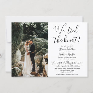 Invitación de recepción de boda Nos hemos casado