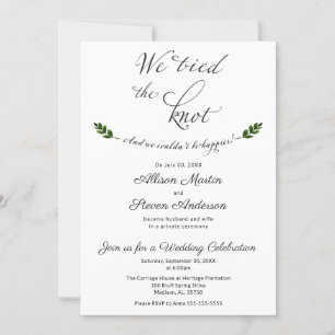Invitación de recepción de boda Nos hemos casado