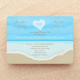 Invitación de recepción de boda posterior acuarela