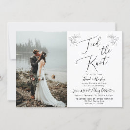 Invitación de recepción de boda 'Tied the Knot'