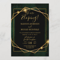 invitación de recepción de elopamiento con marco d