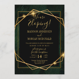 invitación de recepción de elopamiento con marco d