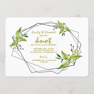 Invitación de Recepción de Huida y Boda Secreta