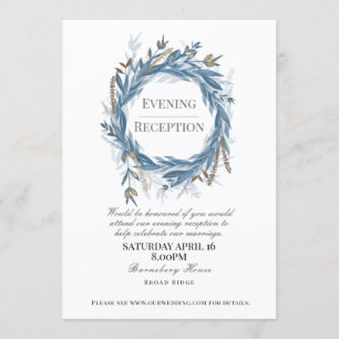 Invitación de recepción de la tarde para boda, Azu