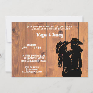 Invitación de Recepción de Vaquera y Vaquero