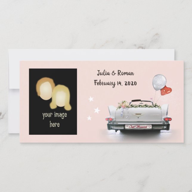 Invitación de recién casados (personalizable) (Anverso)