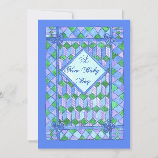 Invitación de recién nacido - Cañón (Anverso)