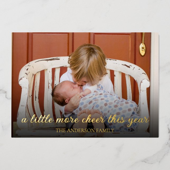 Invitación de Recién nacido de Navidades Relieves  (Anverso)