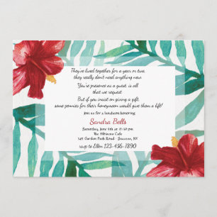 Invitación de Red Hibiscus