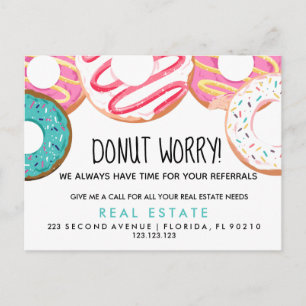 invitación de referencia de donut inmobiliarios