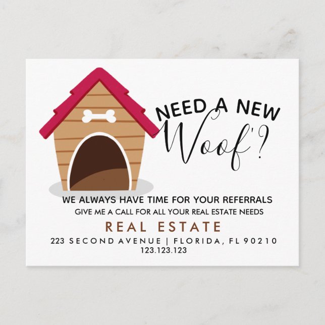 invitación de referencia de woof inmobiliaria (Anverso)