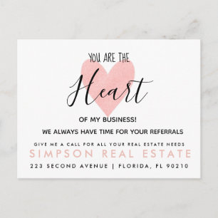 invitación de referencias al corazón de bienes raí