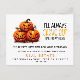 invitación de referencias de calabaza inmobiliaria