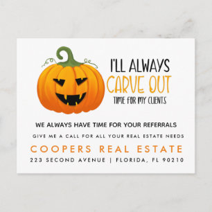 invitación de referencias de calabaza inmobiliaria