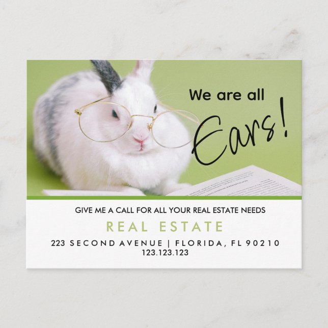 invitación de referencias de pascua inmobiliaria (Anverso)