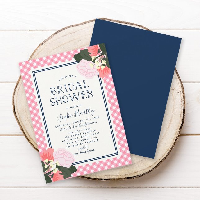Invitación de Regader de Boda Floral de Rosas Rosa (Subido por el creador)