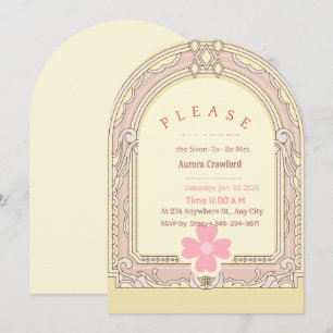 Invitación de Regader de Novia con Arco Arquitectó