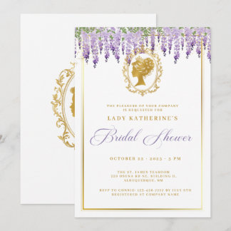 invitación de regadera nupcial floral de la era Re