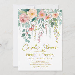 Invitación de Regadera para Parejas con Estilo Ele