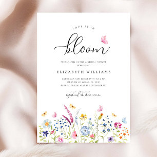 Invitación de Regaderazo de Novia con Acuarela de