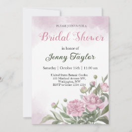 Invitación de Regaderazo Nupcial con Acuarela de P