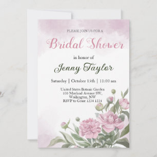 Invitación de Regaderazo Nupcial con Acuarela de P