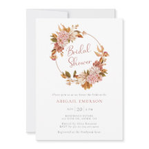 Invitación de Regaderazo Nupcial Floral Acuarela V