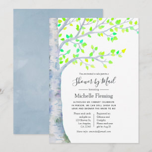 Invitación de regalo de baby shower o boda de abed