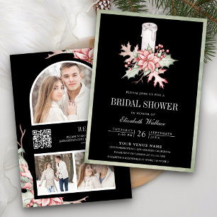 Invitación de Regalo de Boda con Vela de Navidad P