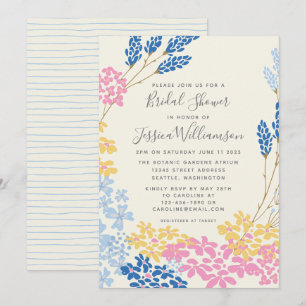Invitación de Regalo de Boda Corona de Flores Vera