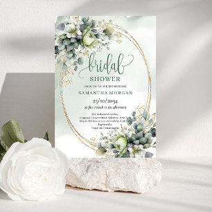 Invitación de Regalo de Boda de Belleza Botánica N