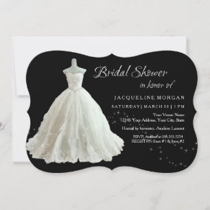 Invitación de Regalo de Boda de Vestido de Novia E