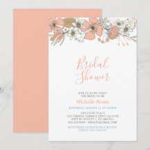 Invitación de Regalo de Boda Floral de Primavera B