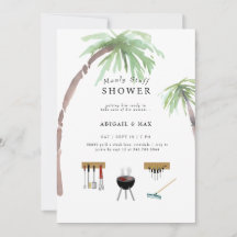 Invitación de Regalo de Boda para Parejas Tropical
