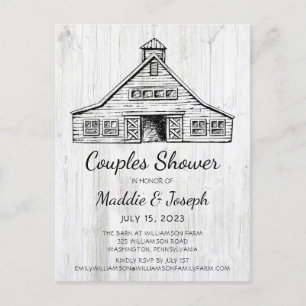 Invitación de Regalo de Bodas para Parejas con Fot