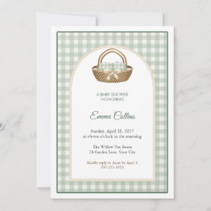 Invitación de regalo para baby shower con ventana