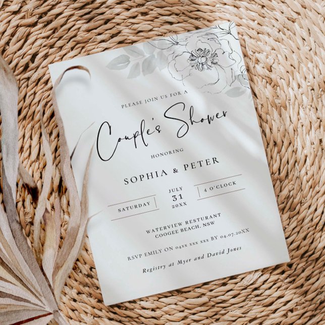 Invitación de Regalo para la Pareja con Ilustració (Subido por el creador)