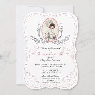 Invitación de Regency Austen Tea Party