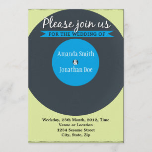 Invitación de registro de la boda del vintage